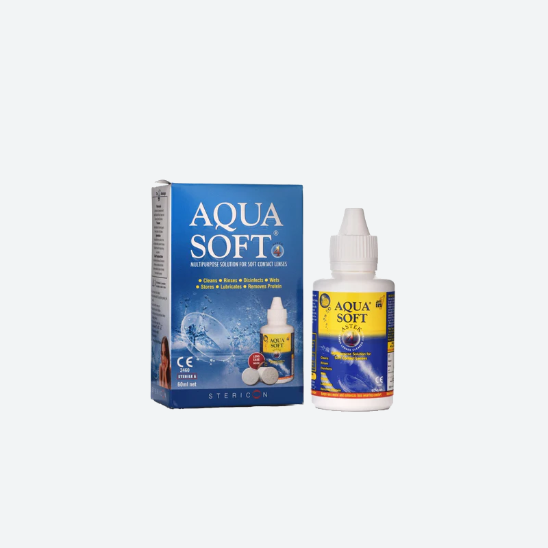 aquasoft 60ml contact lens solution