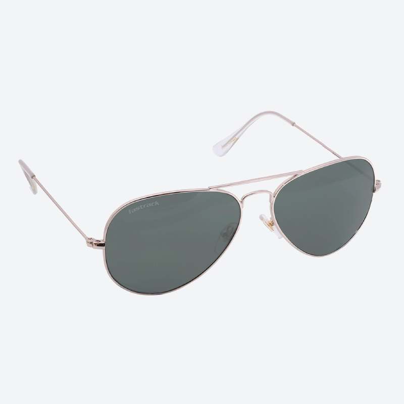 fastrack aviator sunglasses (m165gr17gv)